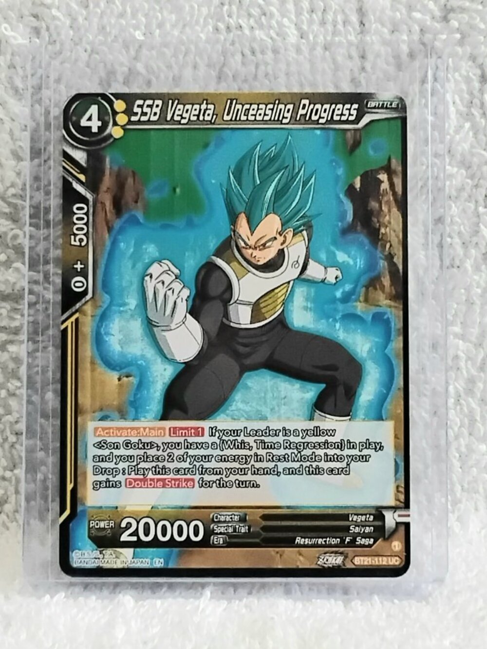 5/$20 Mint 2023 SSB Vegeta, Unceasiing... Dragon Ball Super UC Card BT21_112!!